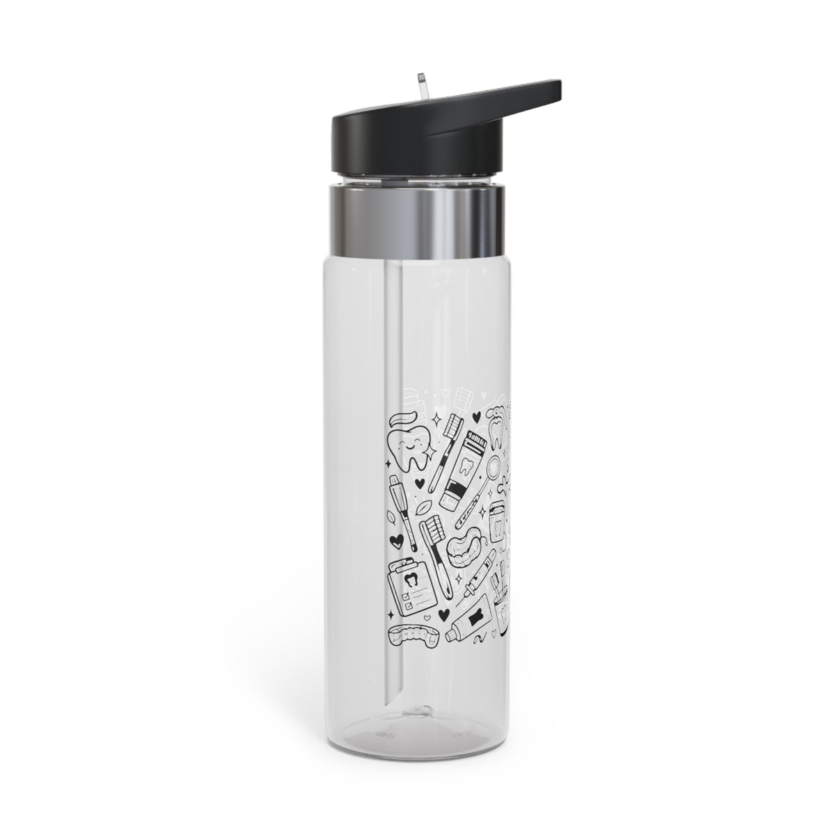 Dental Water Bottle for Dentists, Dental Hygienist Drink Bottle, Tooth Themed Water Bottle, Dental Assistant Gift, Dental Student Gift