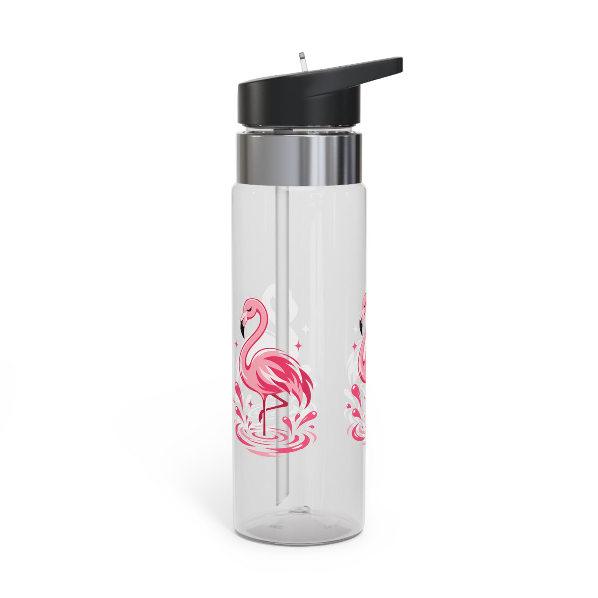 Pink Flamingo Water Bottle for Women and Girls, Tropical Summer Drink Bottle, Flamingo Lover Gift, Beach Vacation Gift for Her