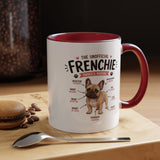 Anatomy of a Frenchie Coffee Mug, Funny French Bulldog Lover Gift, Cute Dog Mom Dad Anatomy Ceramic Tea Cup with Black Handle