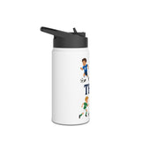 Personalized Soccer Kids Water Bottle, Custom Name Sports Water Bottle for Boys, Soccer Player Water Bottle, Back to School Gift