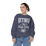 Retired From Service Not From Duty Sweatshirt, Military Retirement Crewneck, Veteran Gift, Patriotic Eagle Veterans Day Pullover for Retiree