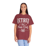Retired From Service Not From Duty Shirt, Military Retirement T-Shirt, Veteran Gift for Men or Women, Patriotic Eagle Veterans Day Tee