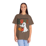 Funny Halloween Ghost Shirt, Where My Boos At Graphic Tee, Spooky Season Drinking Gift for Beer Lover, Fun Adult Costume Party Outfit