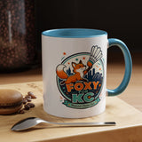Kansas City Badminton Mug, Foxy for KC Coffee Cup, Funny Shuttlecock Lover Gift, KC Sports Fan Mug, Badminton Player Present