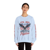 America 250 Sweatshirt 1776 2026, 250th Anniversary USA Pullover, Patriotic Eagle Top, American History Gift, July 4th Outfit