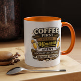 Coffee First Mimosa Later Mug, Funny Brunch Coffee Mug, Mimosa Lover Gift, Weekend Coffee Cup, Funny Drinking Humor Mug