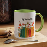 Book Lover Mug, Reading Coffee Mug, Cozy Reader Gift, Bibliophile Cup, Floral Books Mug, Bookworm Gift, Library Lover Present
