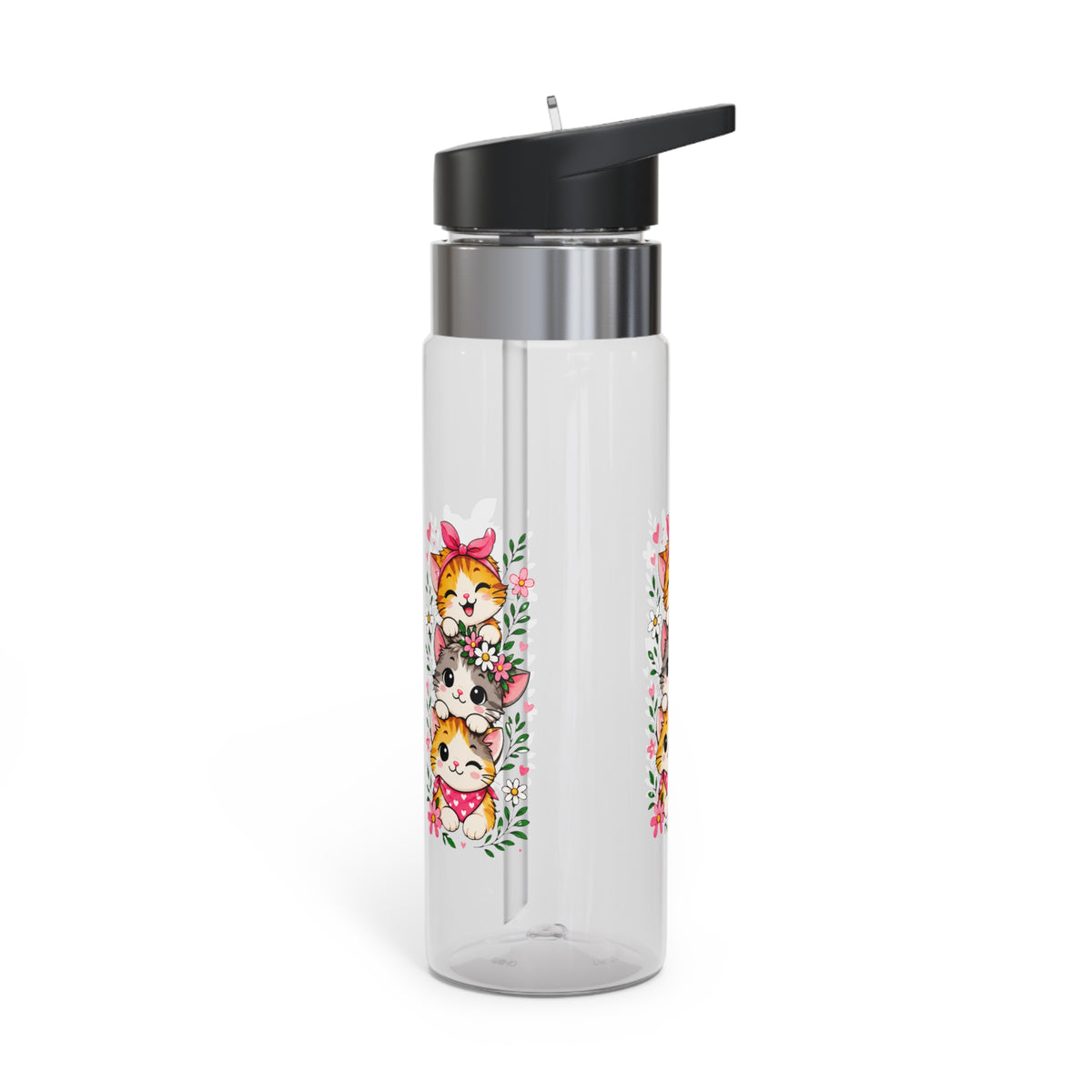 Cute Cat Water Bottle for Kids, Adorable Kitty Drink Bottle, Cat Lover School Water Bottle, Birthday Gift for Girls, Back to School Gift