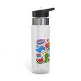 Kids Water Bottle, Colorful Squishy Vibes Drink Bottle, Cute School Water Bottle, Kawaii Gift for Kids, Back to School Gift