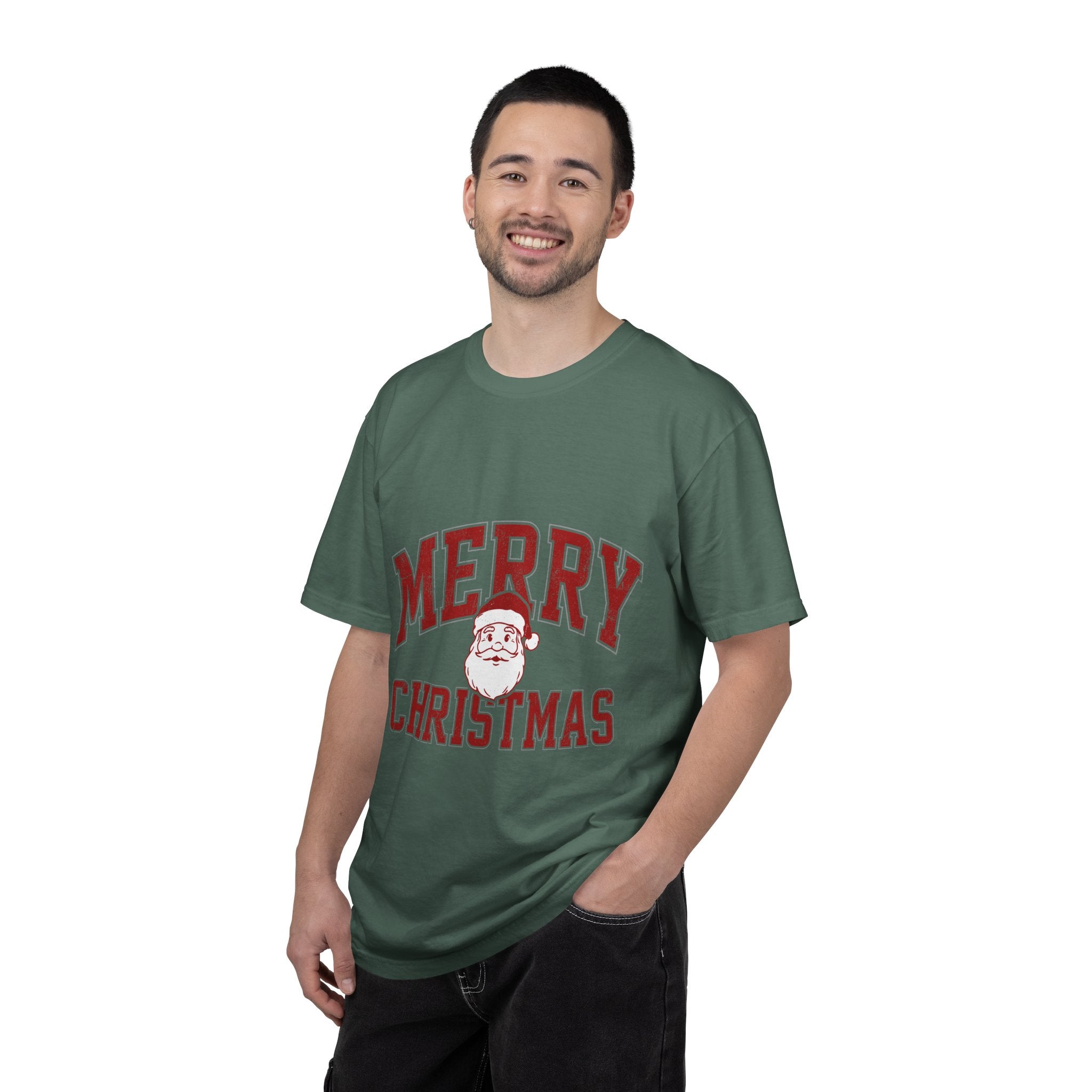 Merry Christmas Santa Shirt, Vintage Holiday T-Shirt, Festive Christmas Party Tee, Retro Santa Claus Gift for Family Photos, Men or Women