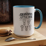 Personalized Grandpa Mug, Grandpa's Little Crew Coffee Cup, Grandchildren Name Gift, Father's Day Present, Family Birthday Keepsake