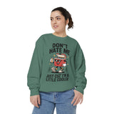Funny Camping Comfort Colors Sweatshirt, Don't Hate Me Just Cuz I'm a Little Cooler Shirt, Camper Gift, Outdoor Lover Pullover