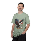 Patriotic Eagle Shirt, American Flag T Shirt, Bald Eagle Military Tee, Veteran Gift, USA Graphic Shirt, Fourth of July Patriotic Top