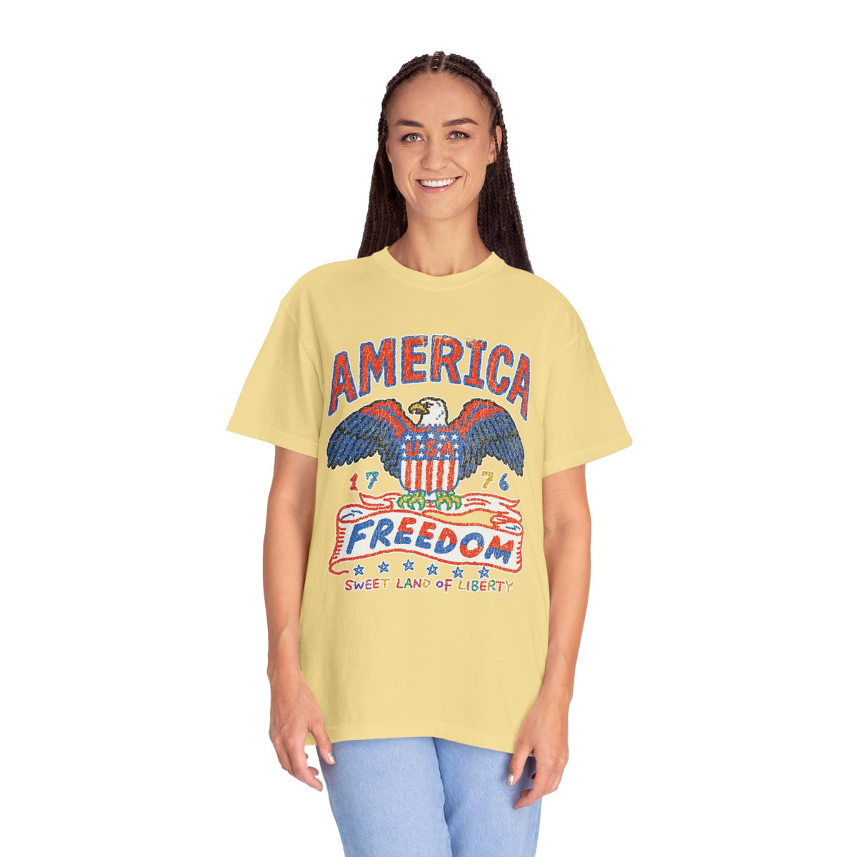 American Eagle Shirt, Patriotic USA Graphic Tee, Vintage Americana T Shirt, Fourth of July Outfit, American Pride Gift for Men and Women