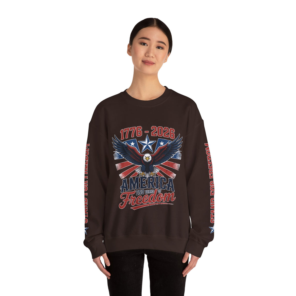 America 250 Sweatshirt 1776 2026, 250th Anniversary USA Pullover, Patriotic Eagle Top, American History Gift, July 4th Outfit