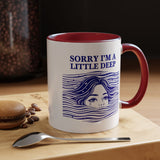 Funny Introvert Mug, Social Anxiety Coffee Mug, Deep Thinker Gift, Sarcastic Humor Cup, Emotional Ocean Mug, Mental Health Gift