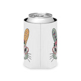 Bunny Can Cooler, Floral Rabbit Drink Sleeve, Cute Easter Gift for Her, Butterfly and Flower Design, Spring Gift for Bunny Lovers