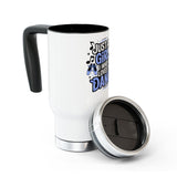 Dance Lover Travel Mug with Handle, Just a Girl Who Loves to Dance, Ballet Coffee Cup, Dancer Gift for Her, Dance Studio Drinkware