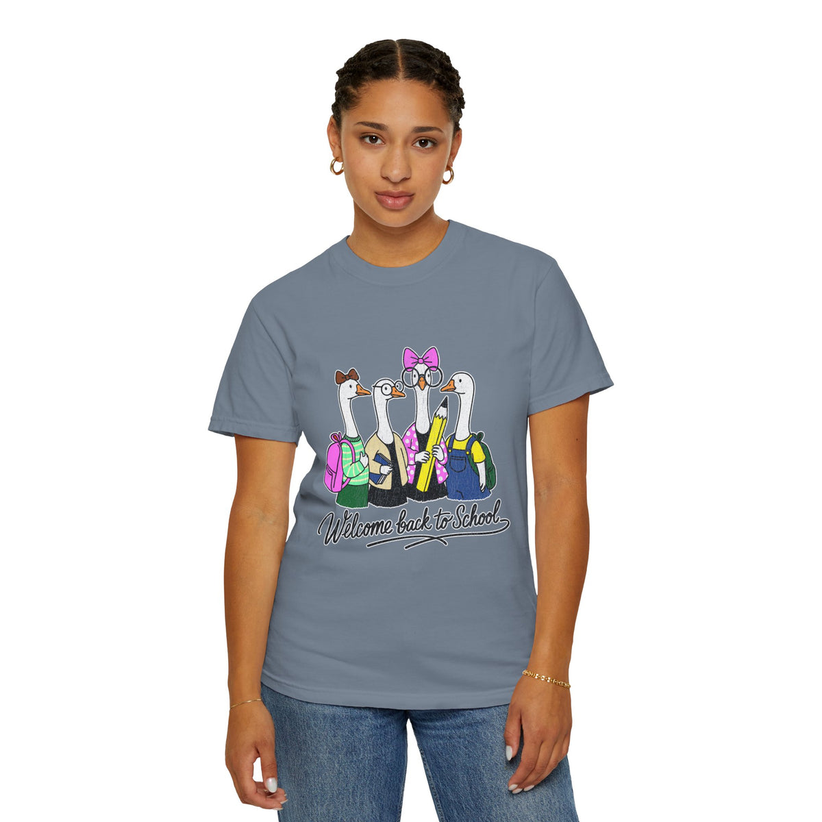 Welcome Back to School Goose T-Shirt, Funny Teacher Graphic Tee, Cute Student Shirt, First Day Classroom Outfit, Educator Gift Idea