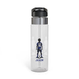 Personalized Soccer Player Water Bottle, Football Boy Gift, Sports Birthday Bottle, Custom Youth Athlete Bottle, Soccer Team Gift