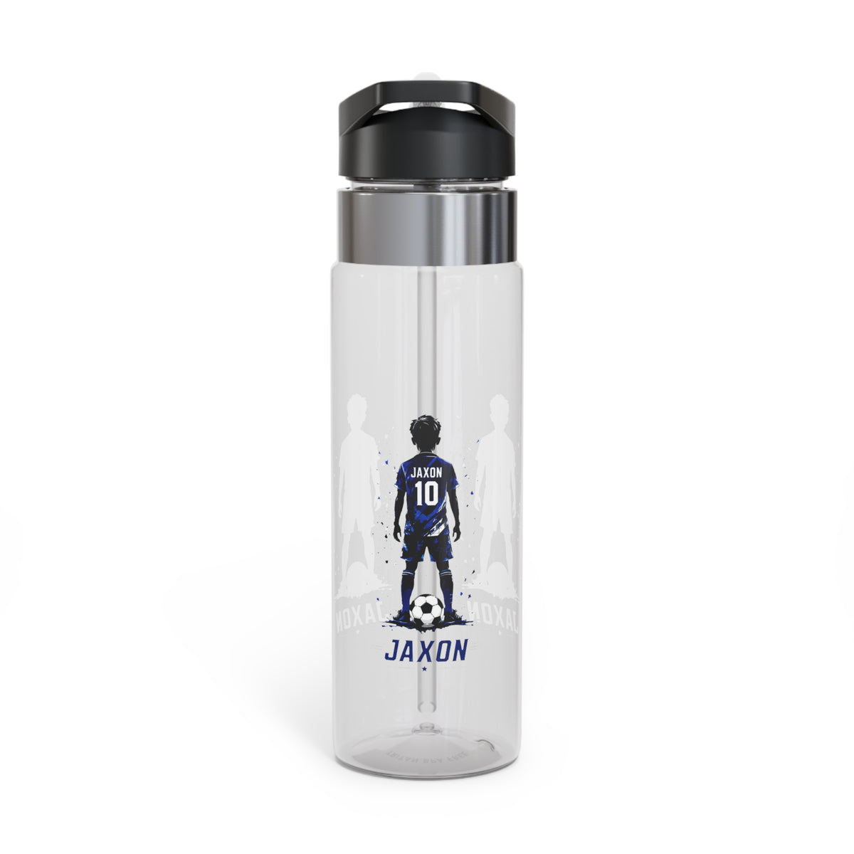 Personalized Soccer Player Water Bottle, Football Boy Gift, Sports Birthday Bottle, Custom Youth Athlete Bottle, Soccer Team Gift