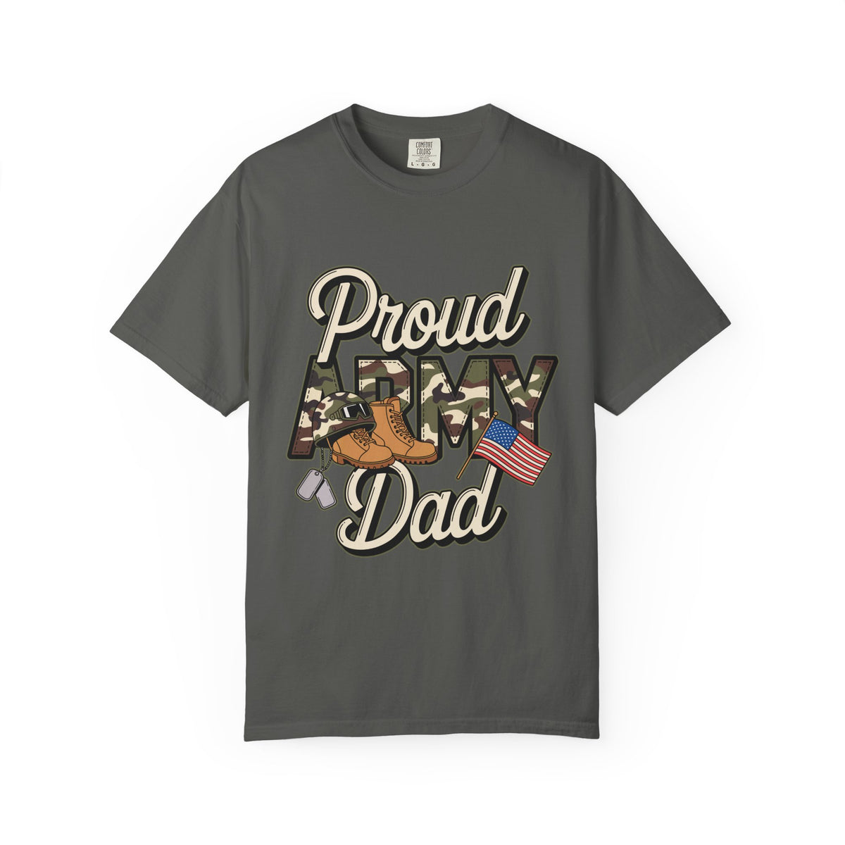 Proud Army Dad Shirt, Military Dad Graphic Tee, Patriotic Father T-Shirt, Army Family Support Gift, Veteran Dad Apparel