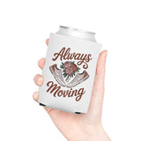 Always Moving Can Cooler, Sneaker Lover Drink Sleeve, Floral Shoe Design, Fitness Gift for Her, Gift for Runners and Active Women