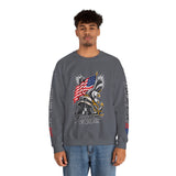 Freedom Is Not Free Sweatshirt, Patriotic Eagle Pullover, American Flag Military Style, Veterans Gift, USA Pride, Americana Clothing