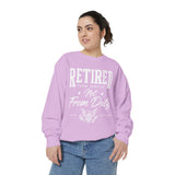 Retired From Service Not From Duty Sweatshirt, Military Retirement Crewneck, Veteran Gift, Patriotic Eagle Veterans Day Pullover for Retiree