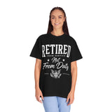 Retired From Service Not From Duty Shirt, Military Retirement T-Shirt, Veteran Gift for Men or Women, Patriotic Eagle Veterans Day Tee