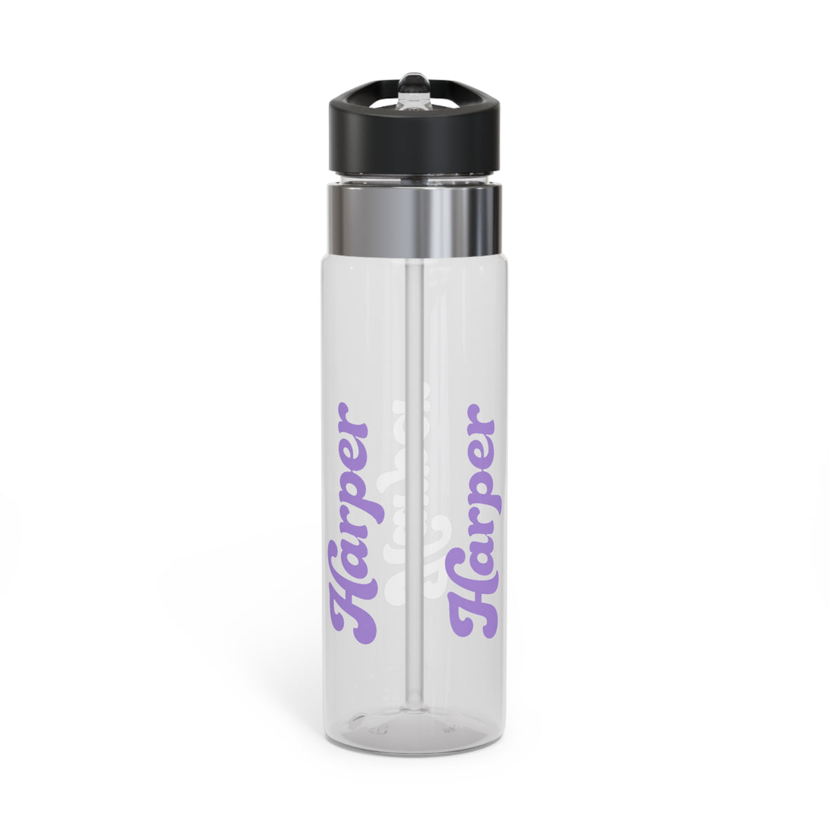 Personalized Transparent Water Bottle, Custom Name Sports Bottle, Cute Water Bottle for Women, Gym Gift, Personalized Tumbler Alternative