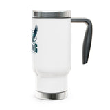 Still Standing Patriotic Coffee Cup, Military Stainless Steel Travel Mug, American Eagle Drinkware, Veteran Gift, Service Member Gift