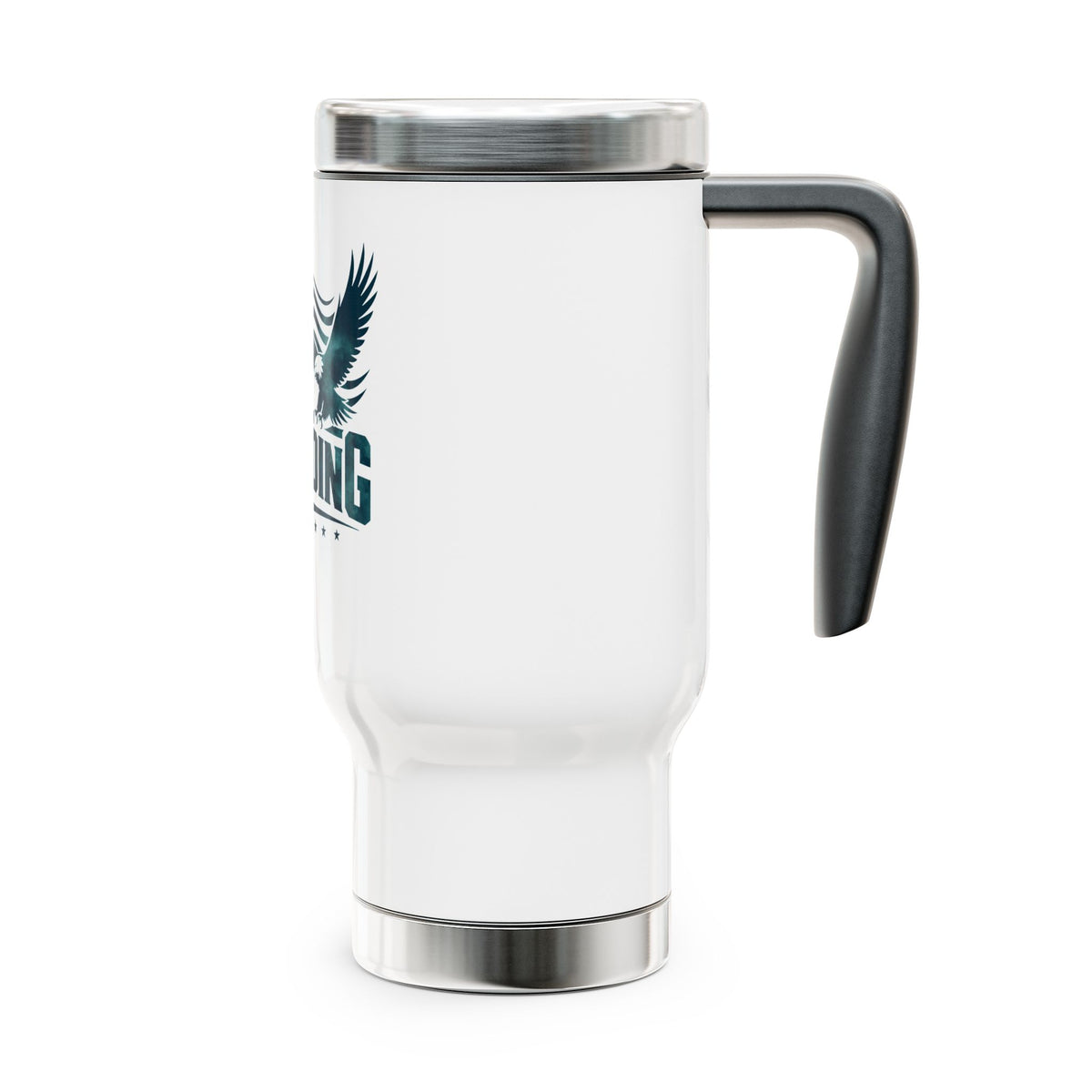 Still Standing Patriotic Coffee Cup, Military Stainless Steel Travel Mug, American Eagle Drinkware, Veteran Gift, Service Member Gift