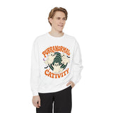 Purranormal Cativity Sweatshirt, Funny Halloween Cat Crewneck, Ghost Kitty Shirt for Cat Lover, Spooky Season Gift, Cute Fall Outfit