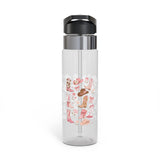 Cowgirl Western Boots Transparent Water Bottle, Cute Country Drinkware, Pink Rodeo Gift for Her, Cowgirl Gym and Everyday Hydration