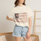 Game Day Patriotic Shirt Comfort Colors, USA Baseball Flag Graphic Tee, Fourth of July Gift for Sports Fan, American Vintage Top