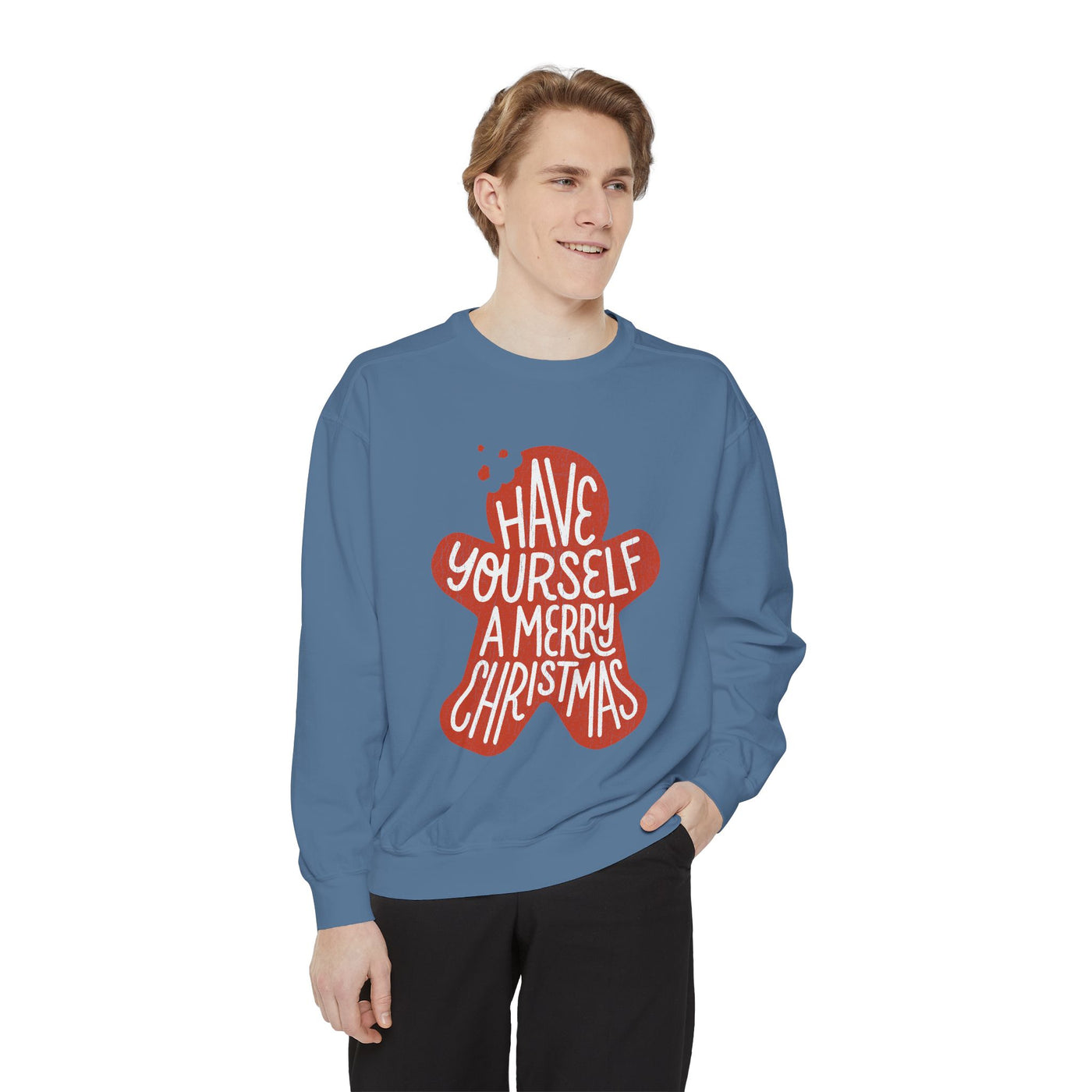 Have Yourself a Merry Christmas Sweatshirt, Gingerbread Cookie Crewneck, Cute Holiday Baking Pullover, Christmas Gift for Baker or Teacher
