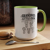Personalized Grandpa Mug, Grandpa's Little Crew Coffee Cup, Grandchildren Name Gift, Father's Day Present, Family Birthday Keepsake