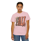 Patchwork Fall Shirt, Floral Leopard Plaid Autumn Graphic Tee, Coquette Bow Seasonal Gift for Women, Cozy Thanksgiving Outfit for Her