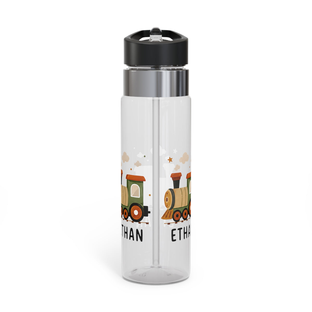 Personalized Train Kids Water Bottle, Cute Vehicle Gift for Boys, Locomotive Birthday Gift, Transportation School Bottle, Toddler Gift
