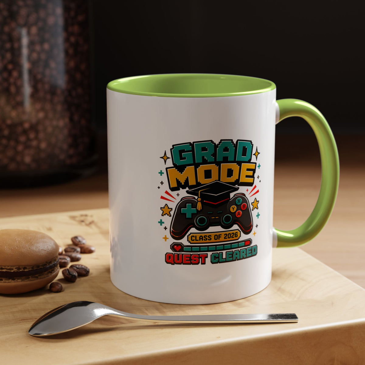 Class of 2026 Gamer Mug, Graduation Coffee Cup, Video Game Gift for Graduate, High School Senior Graduation Present, Grad Mode Quest Cleared
