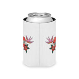 True Love Can Cooler, Vintage Heart and Roses Drink Sleeve, Romantic Valentine's Day Gift, Retro Tattoo Style Gift for Couples