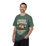 Funny Nap Lover Comfort Colors Shirt, Just Resting My Eyes Club Tee, Tired Adult Humor Shirt, Relaxation Graphic Tee Gif