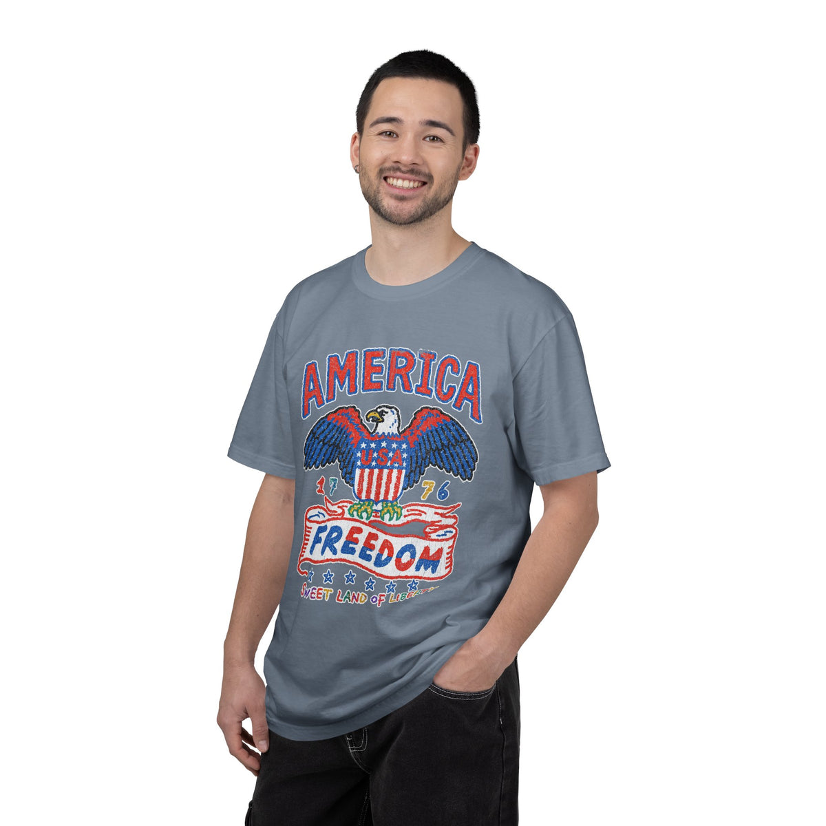 American Eagle Shirt, Patriotic USA Graphic Tee, Vintage Americana T Shirt, Fourth of July Outfit, American Pride Gift for Men and Women