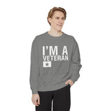 I'm a Veteran Not a Sucker or Loser Sweatshirt, Bold Military Crewneck, Patriotic Veteran Gift, Retired Soldier Veterans Day Pullover
