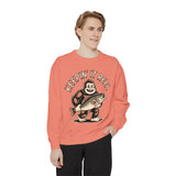Keepin It Reel Comfort Colors Sweatshirt, Funny Fishing Sweatshirt, Bigfoot Fishing Shirt, Fisherman Gift for Men and Women