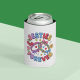 Besties Forever Can Cooler, Colorful Friendship Drink Sleeve, Cute Best Friend Gift, BFF Birthday Present for Besties and Friends
