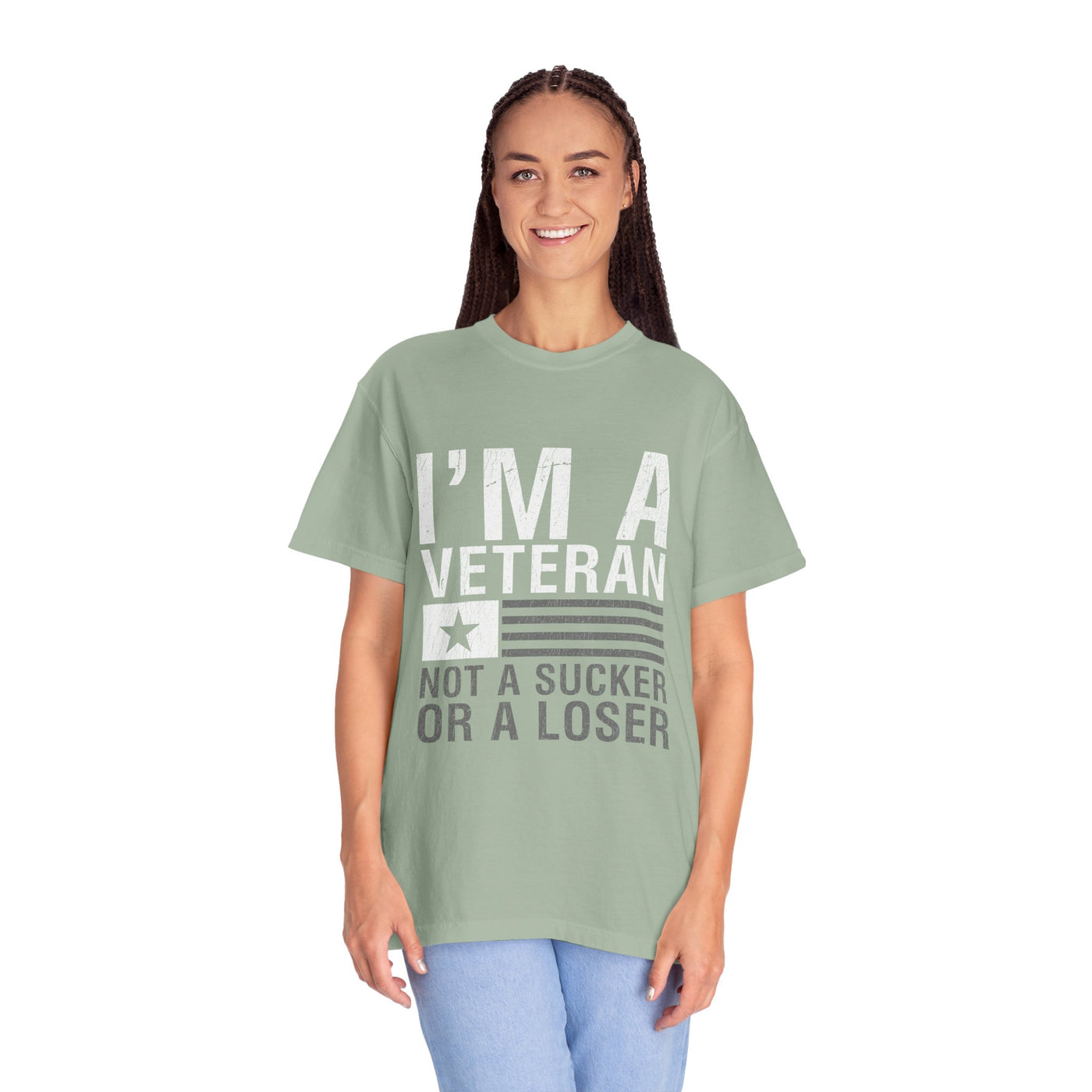 I'm a Veteran Not a Sucker or Loser Shirt, Bold Military T-Shirt, Patriotic Gift for Veteran, Veterans Day Tee, Retired Soldier Apparel