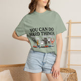 Motivational Teacher Shirt Comfort Colors Tee, You Can Do Hard Things School Counselor Shirt, Positive Classroom Shirt, Educator Gift