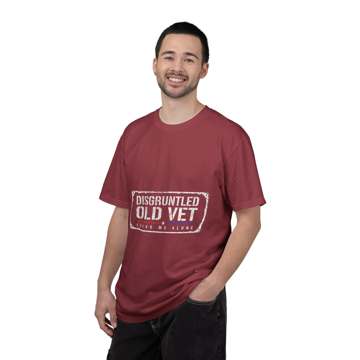 Disgruntled Old Vet Shirt, Leave Me Alone Veteran T-Shirt, Funny Military Gift for Retired Soldier, Sarcastic Veterans Day Tee for Grandpa